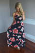 Black Floral Maxi Dress
