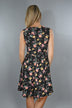 Floral Fields Dress ~ Black