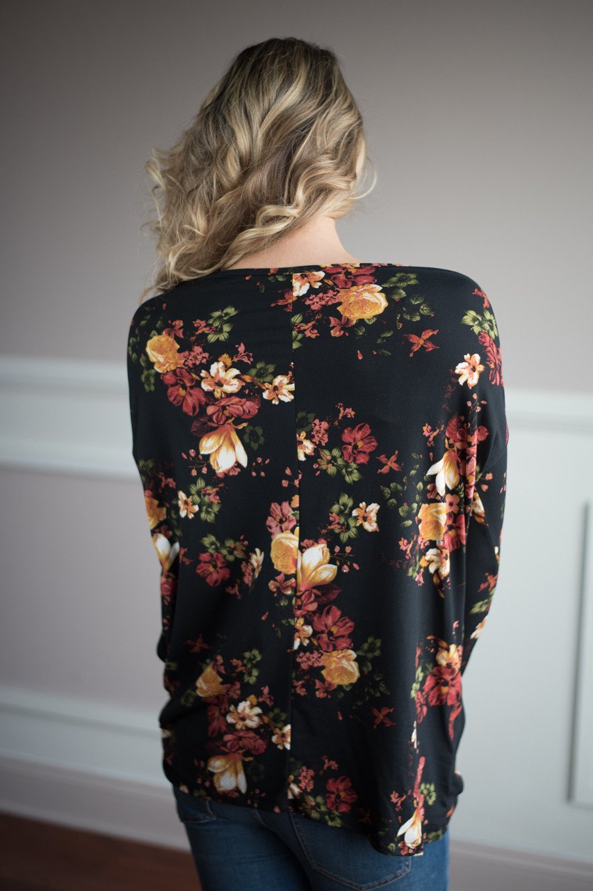 Knot Your Type Floral Top