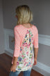 Neon Lights Top ~ Coral