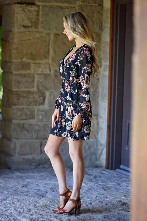 Embrace Black Floral Dress – The Pulse Boutique