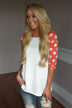 In the Groove Top ~ Ivory