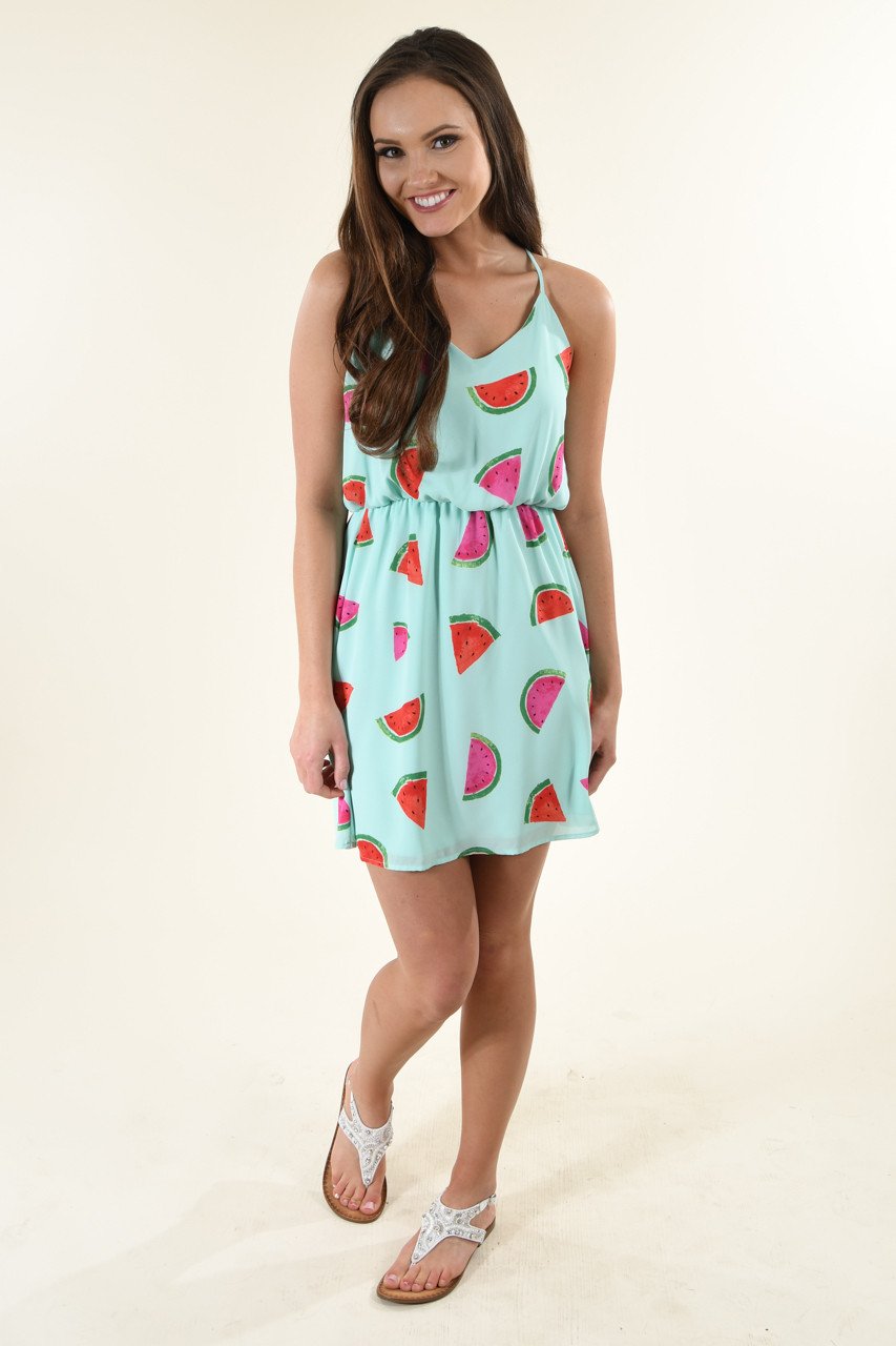 Watermelon Mint Dress