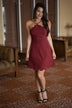 Red Scalloped Dress