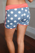 Coral/Blue Shorts