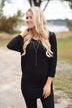 Essential Dolman Top - Black