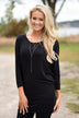Essential Dolman Top - Black