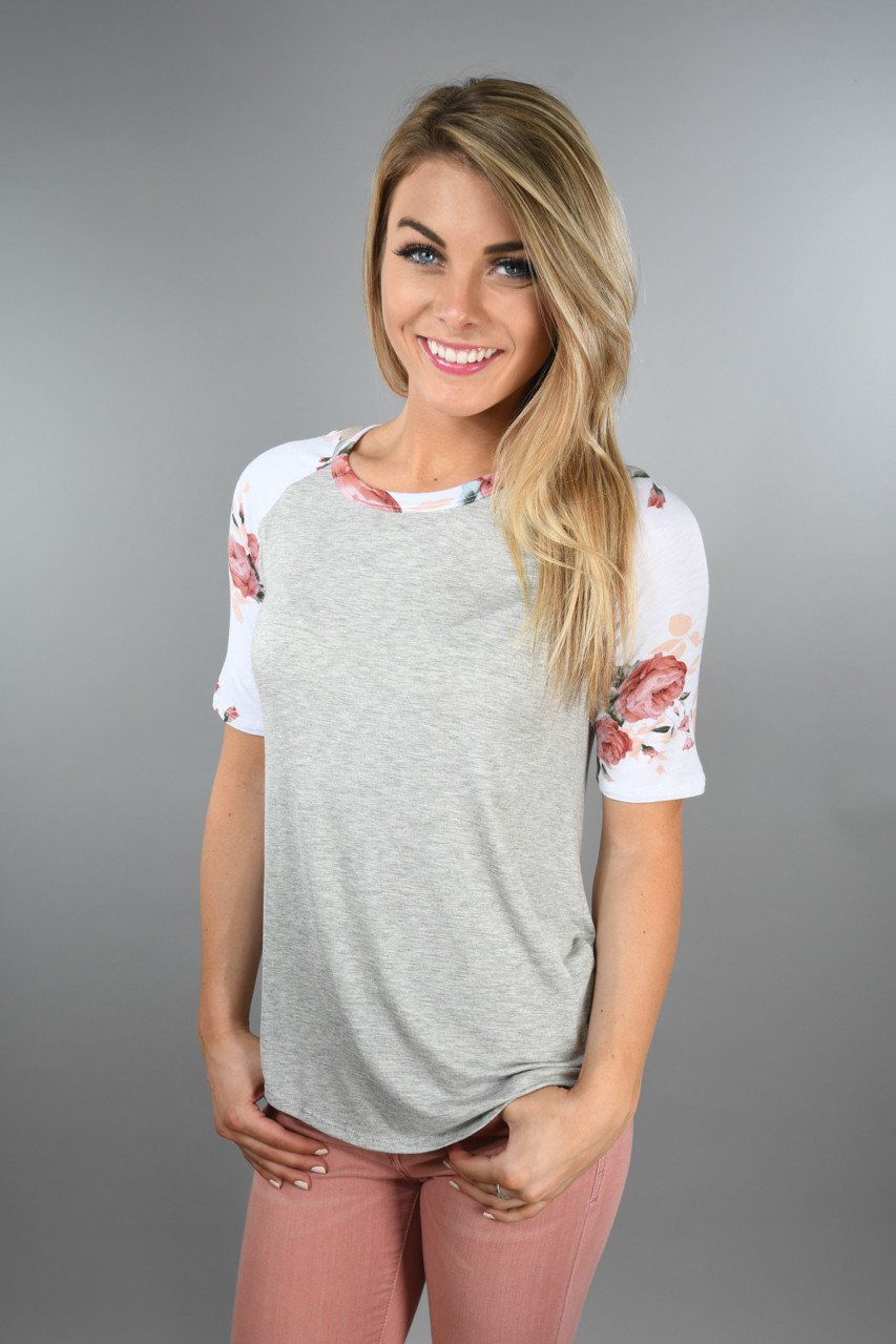 Dusty Coral Sleeve Top