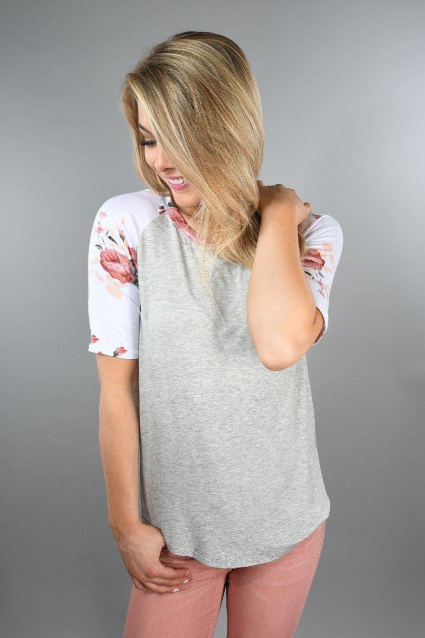 Dusty Coral Sleeve Top
