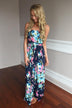 Navy Floral Maxi