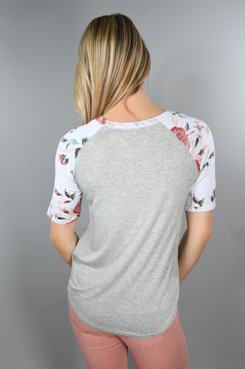 Dusty Coral Sleeve Top