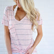 Perfectly Basic Pink Striped Tee
