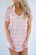 Perfectly Basic Pink Striped Tee