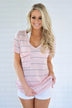 Perfectly Basic Pink Striped Tee