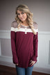 Open Minded Top ~ Burgundy