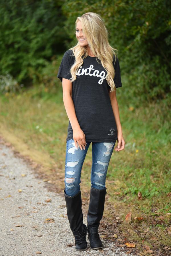 Vintage Tee by OK Tease