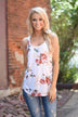 Dusty Coral Floral Tank Top