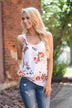 Dusty Coral Floral Tank Top