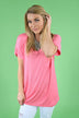 Light Pink Essential V-Neck Top