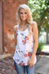 Dusty Coral Floral Tank Top