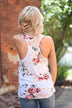 Dusty Coral Floral Tank Top