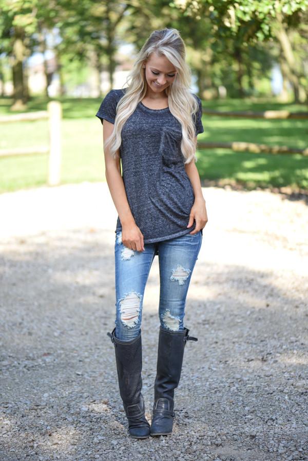 Casual Comfort - Black Tee