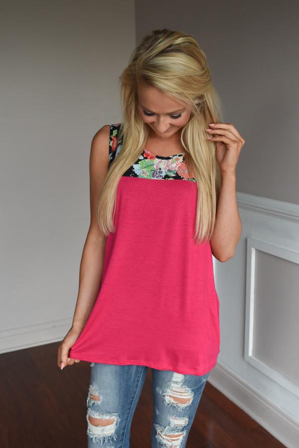 Summer Picnic Tank ~ Pink