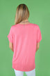 Light Pink Essential V-Neck Top