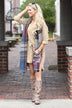 Pink & Purple Poncho Scarf