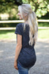 Casual Comfort - Black Tee