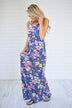 Always Thinking of You Blue Floral Maxi Dress