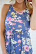 Always Thinking of You Blue Floral Maxi Dress