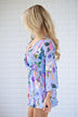 Mermaid Purple Floral Romper