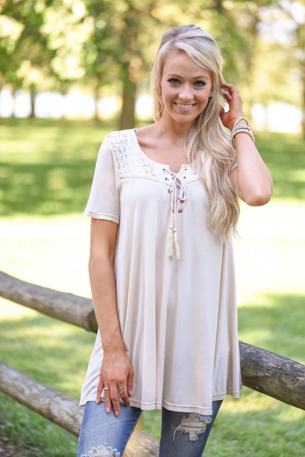 Make a Wish With Me Top -  Cream