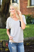 Just Friends Striped Pocket Top