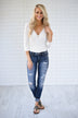 Ivory Snap Button Bodysuit