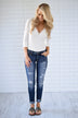 Ivory Snap Button Bodysuit