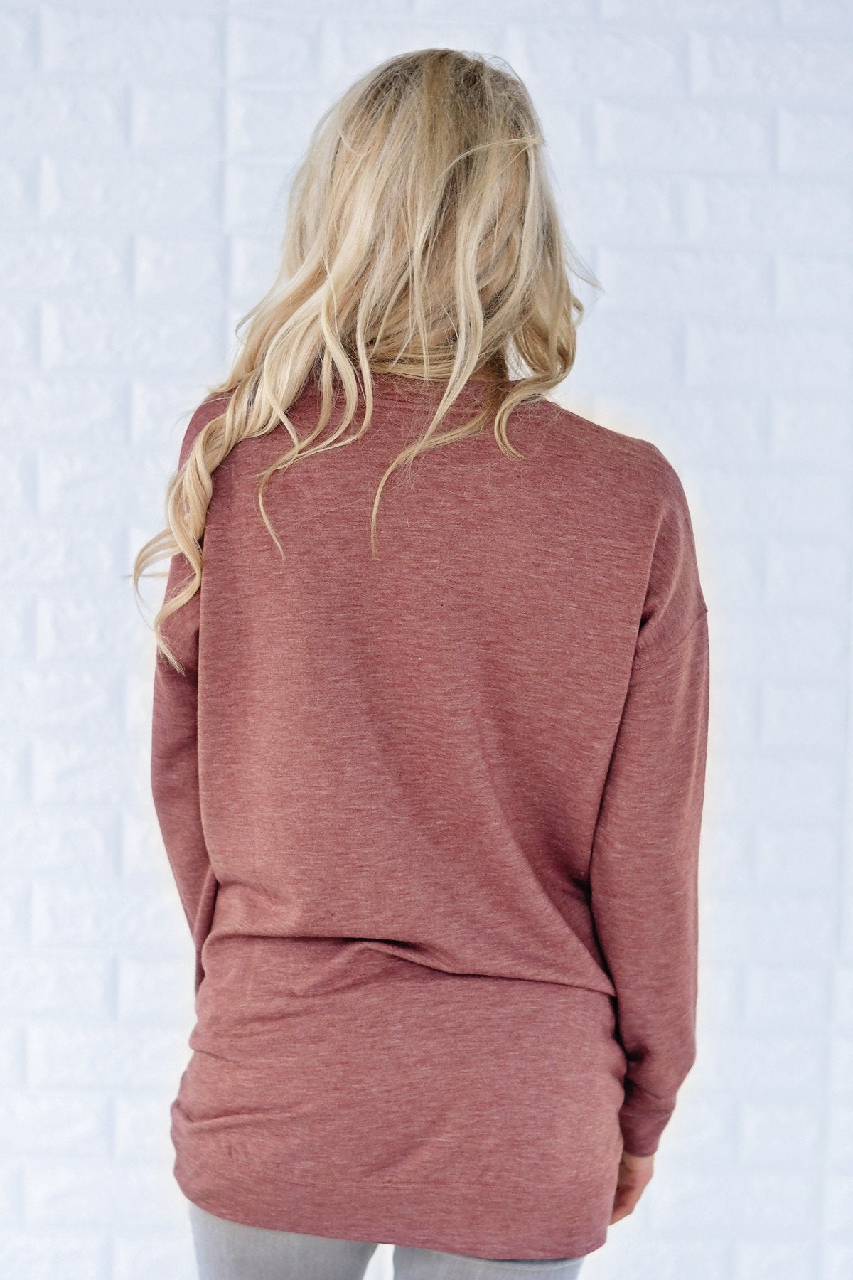 Pocket Sweater - Rust Red