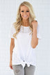 Knot Over You Top ~ White