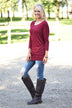 Essential Dolman Top - Wine