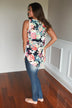 Don't Be Shy Floral Tank Top ~ White