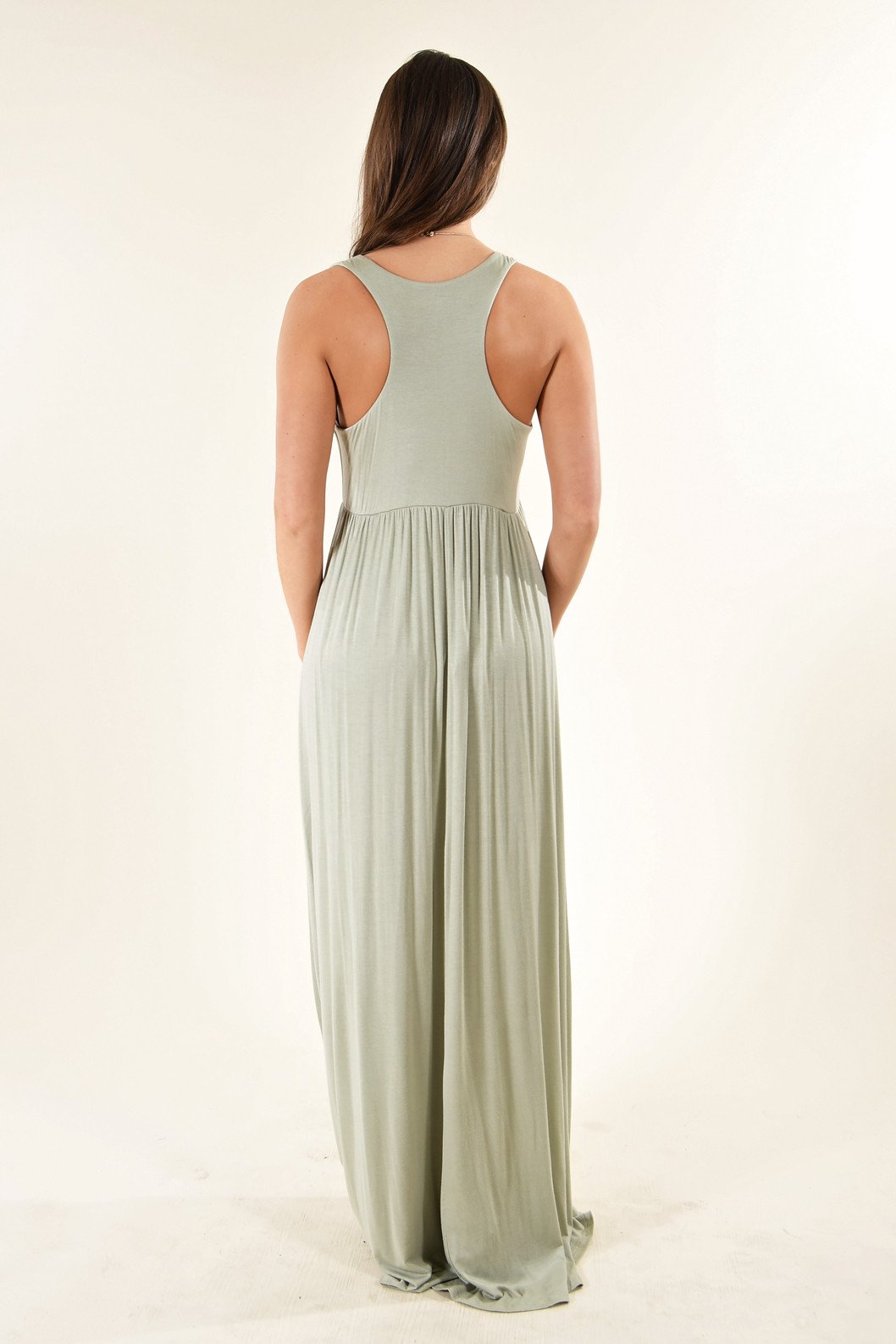 Light Green Maxi Tank Dress