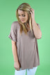 Mocha Essential V-Neck Top