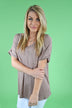 Mocha Essential V-Neck Top
