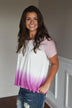No Time for Talk Pink Ombre Top