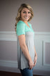 Teal Pocket Top