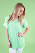 Mint Essential V-Neck Top