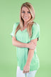 Mint Essential V-Neck Top
