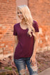 Run the World Pocket Tee ~ Burgundy