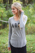 Nope Top ~ Grey